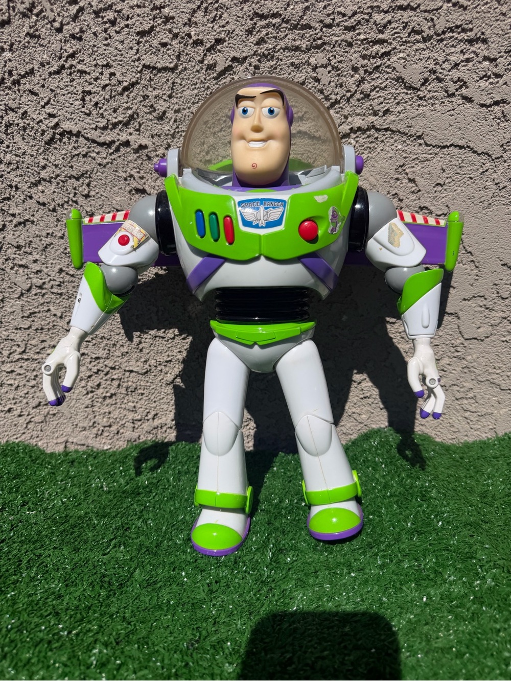 Disney Pixar 12 Inch Toy Story Buzz Lightyear Hard Plastic Figure READ DESC